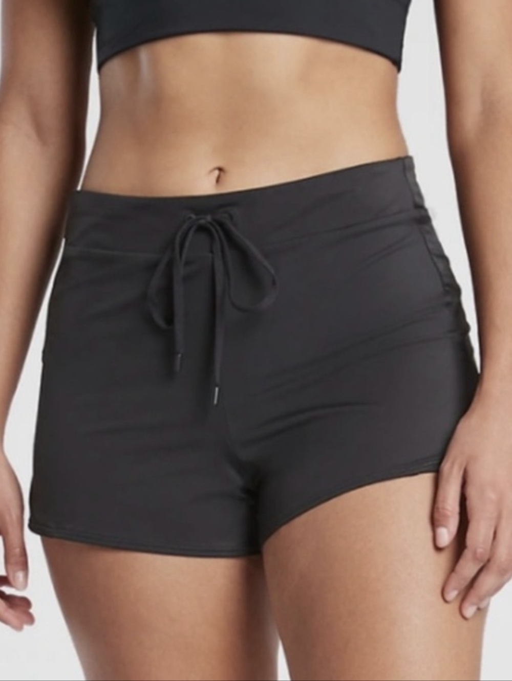 Athleta Black Athletic Swim Shorts